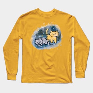 Neko Atsume Sun and Moon Long Sleeve T-Shirt